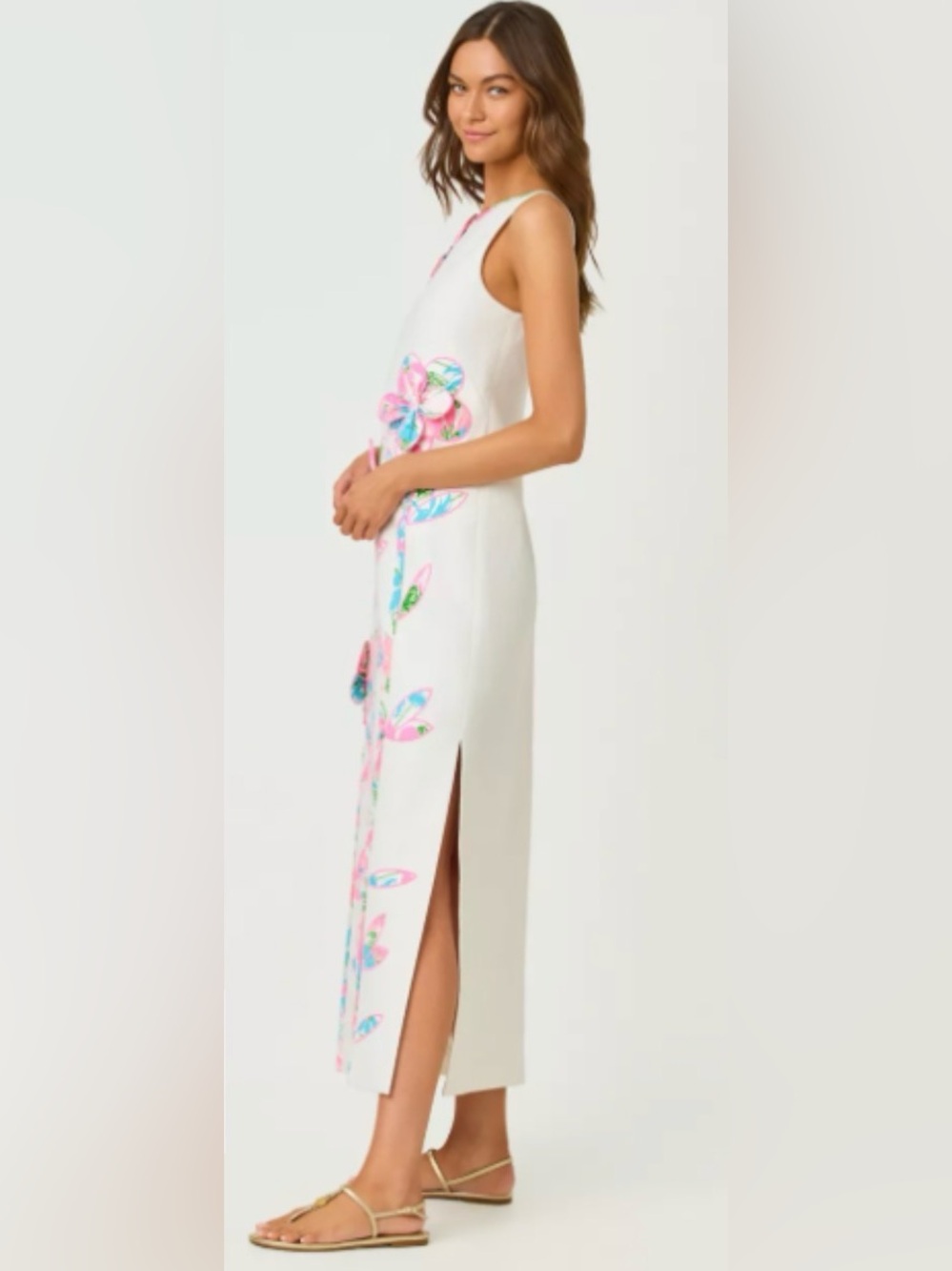 Lilly Pulitzer Marleigh Stretch Maxi Shift Dress in Resort White - Picture 6 of 7